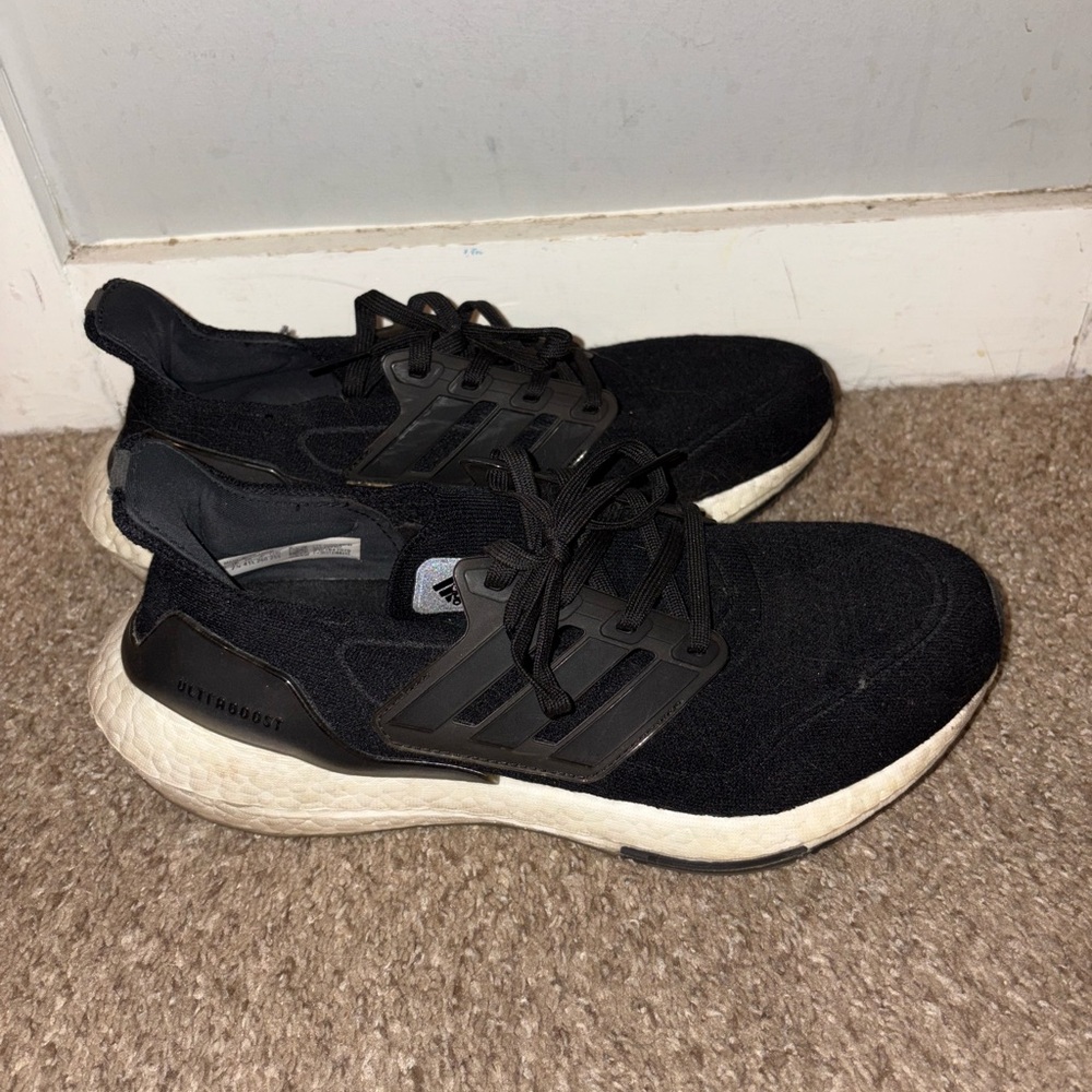 Adidas Women’s  Black and White Athletic Shoes